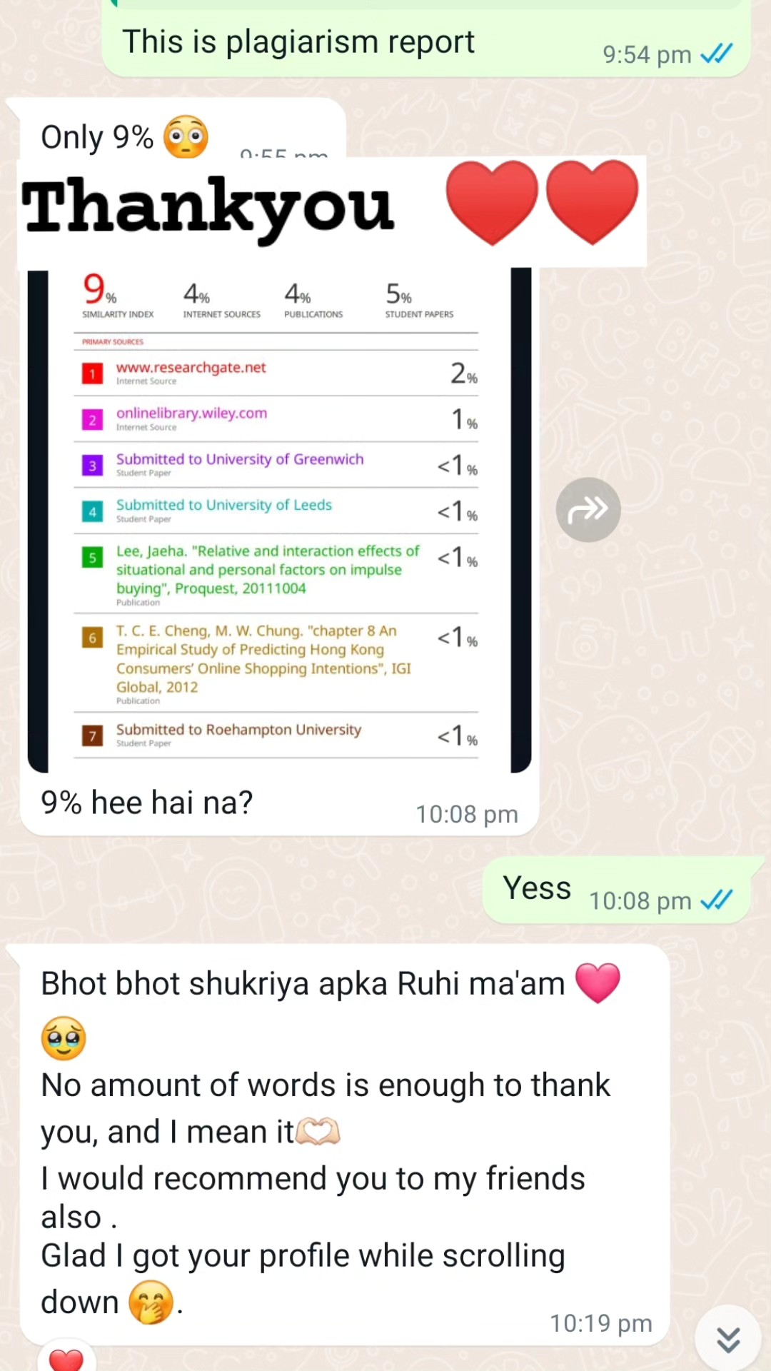 Student review